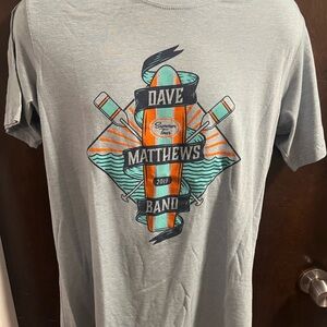 Dave Matthew’s Band Summer Tour 2019 T-shirt Lightweight Blue Size Large